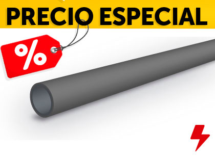 TUBO ANTIESTATICO GRIS OBSCURO TR